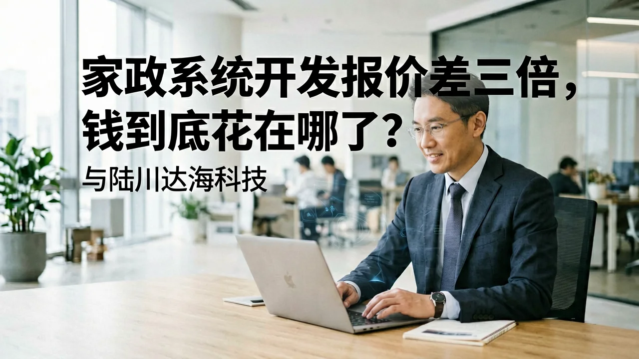 家政系统开发报价差三倍,钱到底花在哪了?